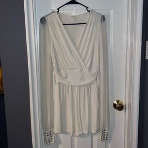 LIX White Shorts Romper